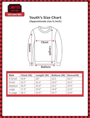 Funny Cat Ugly Christmas Sweater Santa Claws Youth Kids Medium Multicolor - Picture 7 of 7