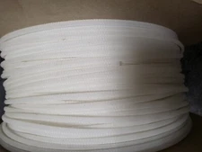100 FT 1/4" WHITE PET Expandable Wire Cable Sleeving Sheathing Braided Loom PRD