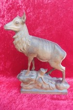 Bella Vecchio Figura Di Legno, Cervo, 40CM