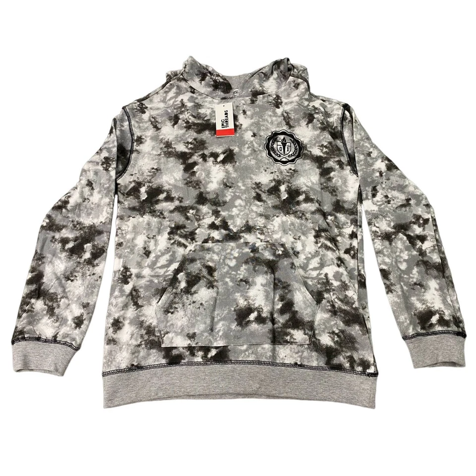 EPIC THREADS Boys Tie Dye Hoodie Bright White L - Image 3 of 4
