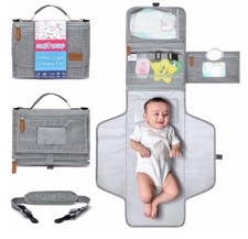 Muppykap Portable Changing Pad w/Shoulder Strap Detachable Travel Size 27"x22"