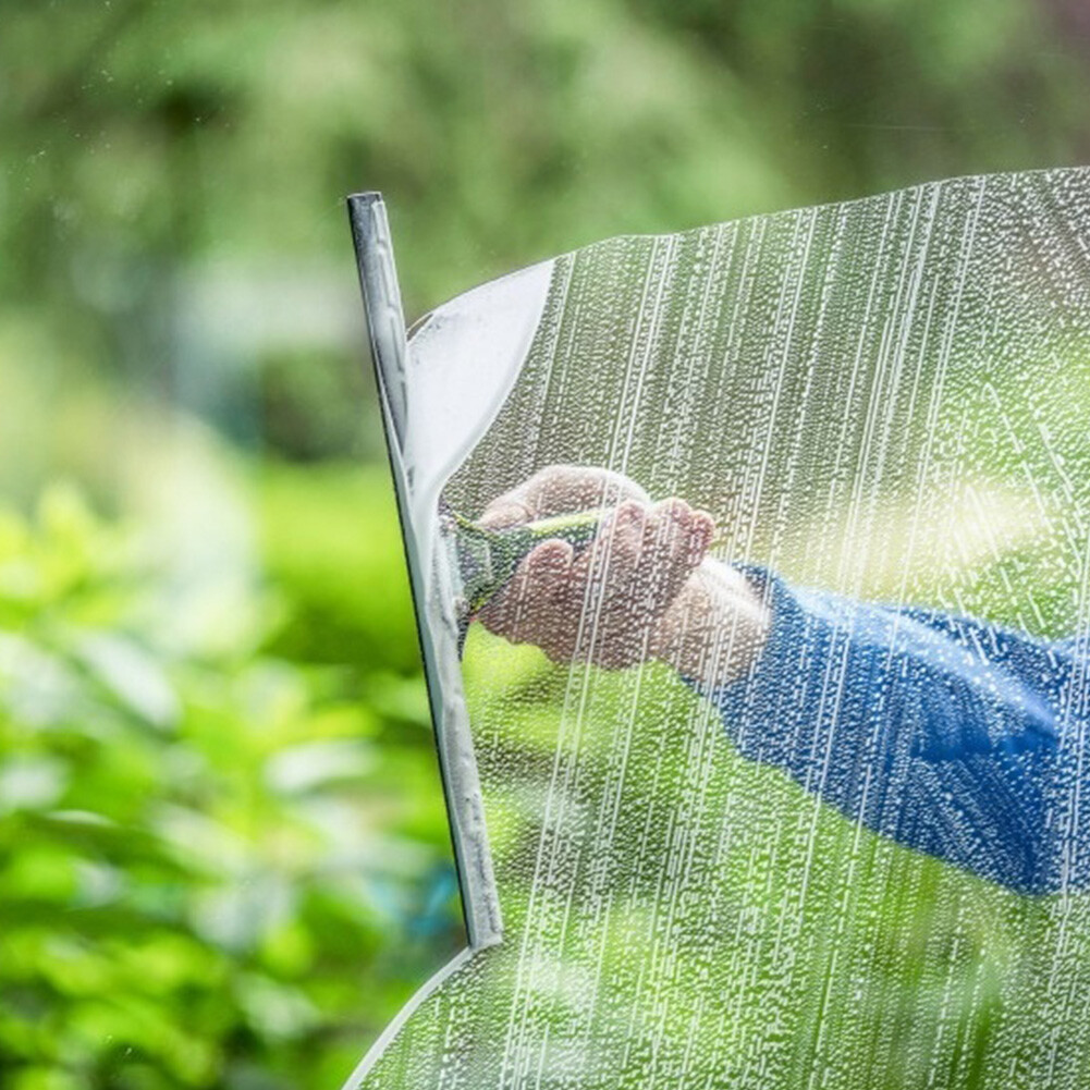 Stainless Steel Glass Scraper Mirror Window Wall Brush for Bathroom