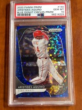 2020 Panini Prizm ARISTIDES AQUINO Rookie Blue Donut Circles  RC PSA 10 GEM MINT