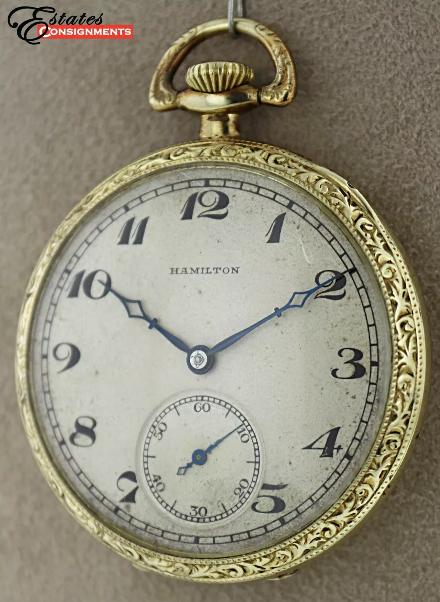 Vintage 1922 Hamilton Grade 914 Model 1 Size 12s 17 Jewels Pocket