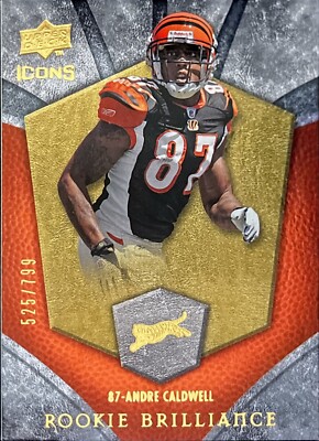 2008 Upper Deck Icons Brilliance 525/799 Andre Caldwell Rookie Bengals