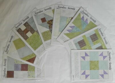 Single Block 9 Kit for Jo-Ann ''Seamless Serenity'' Quilt, Cotton Fabric, Exc.