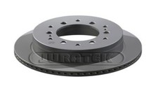 2X JURATEK REAR COATED BRAKE DISCS FOR TOYOTA 4 RUNNER LAND CRUISER TOY196