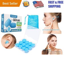 Moldable Silicone Earplugs - 12 Pack Noise Cancelling for Sleep, Swimming More