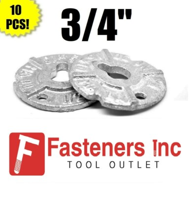 #ad Qty 10 3 4quot; Round Malleable Washer Malleable Iron Hot Dipped Galvanized $36.74