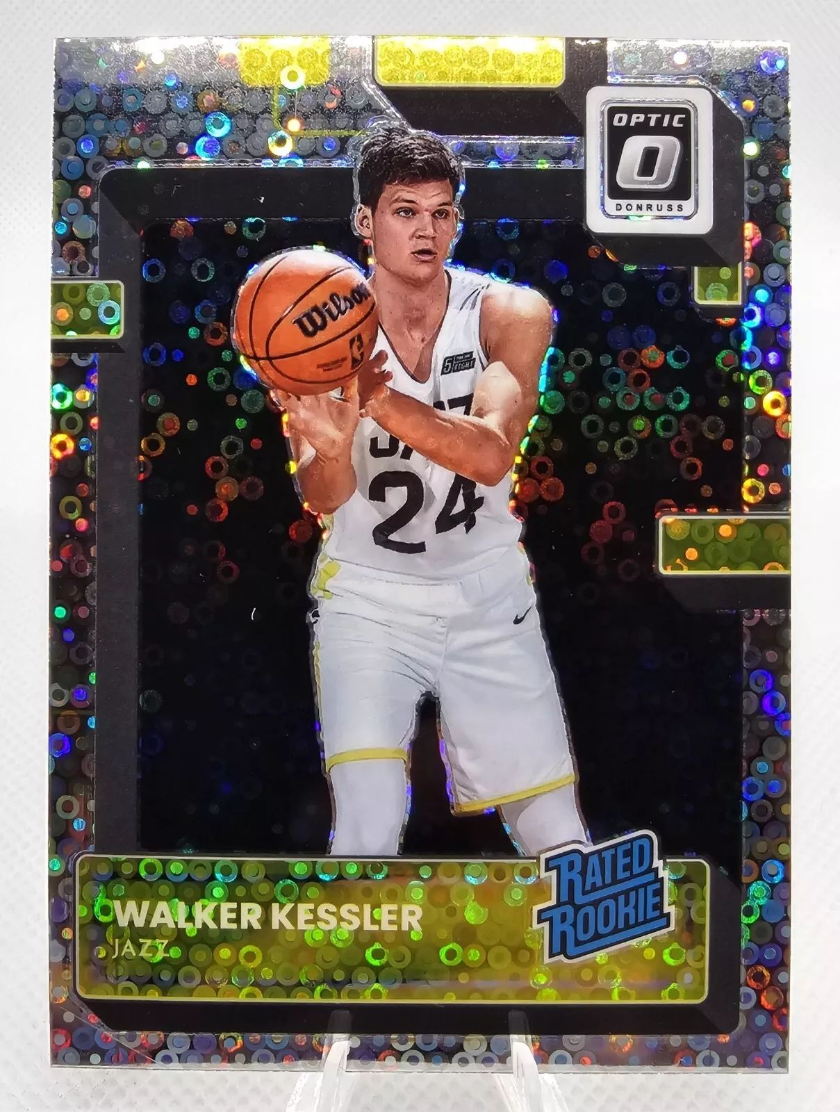 2022-23 Walker Kessler Donruss Optic Fast Break Holo Rated Rookie #213 Jazz