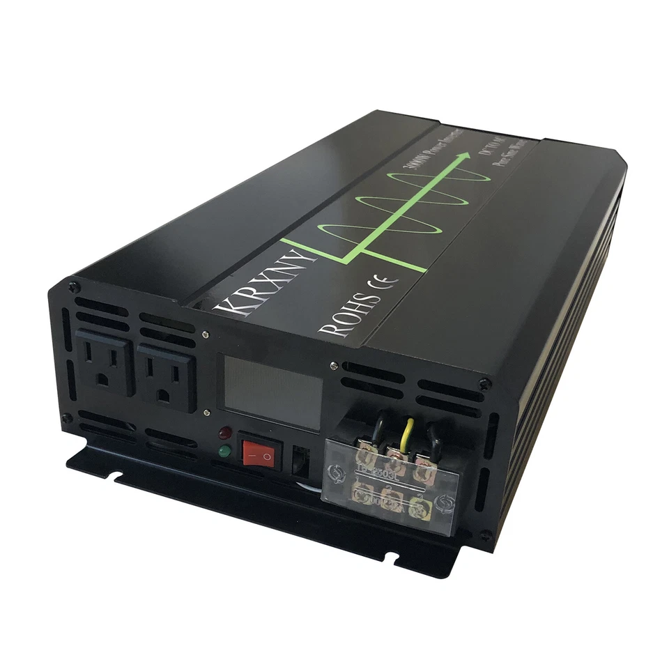 3000W Pure Sine Wave Power Inverter DC 48V to AC 120V with LCD Display US Stock - Image 3 of 4