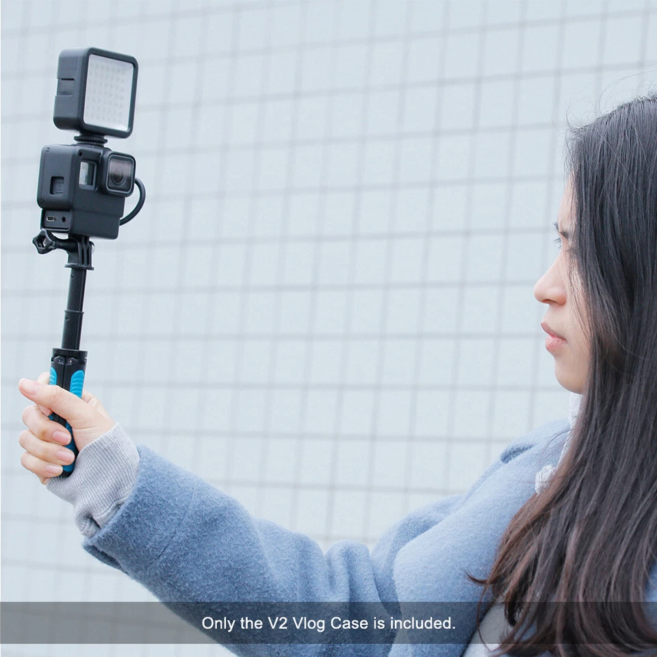 Vlog Case Action Camera Housing Shell with Cold Shoe Mount for Gopro Hero 7 6 5 - Image 3 of 4