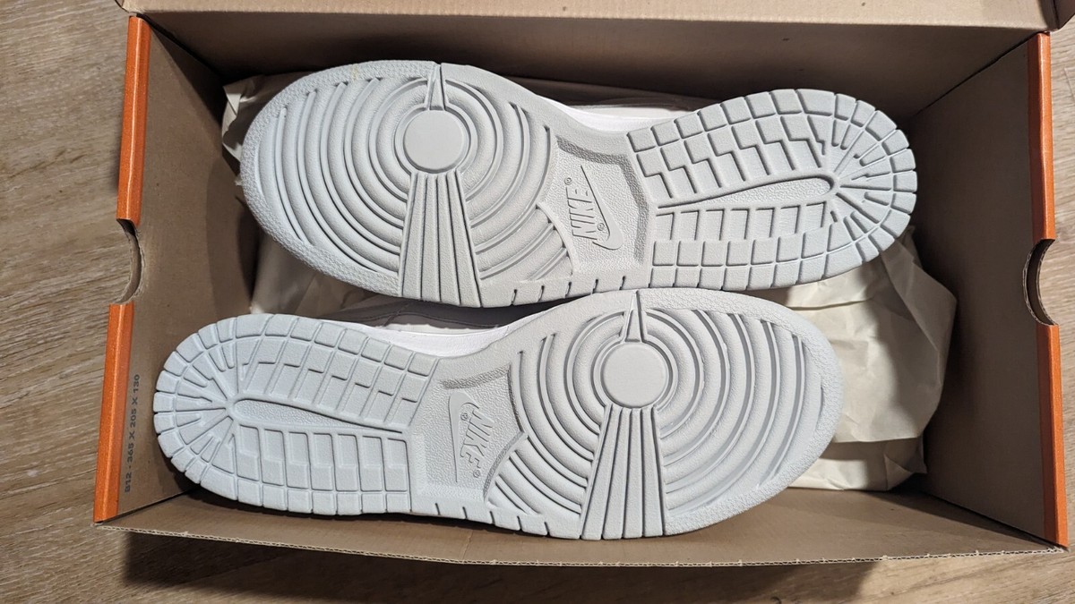【y.】 Size 10.5 - DS Nike Dunk Low Pro B White Neutral Grey Patent