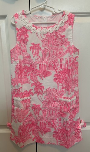 NWT Lilly Pulitzer Little Lilly Classic Shift PB Anniversary Toile Sz 8 Freeship - Picture 1 of 12