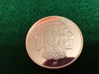 One Troy Ounce .999 Fine Silver Buffalo Round Indian You Grade #23