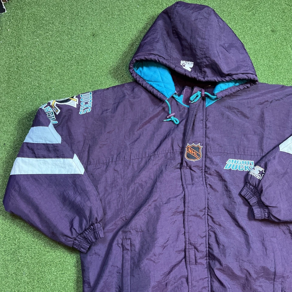Винтажная стартовая куртка 90-х Anaheim Mighty Ducks размер XXL Center Ice NHL - Изображение 2 из 4