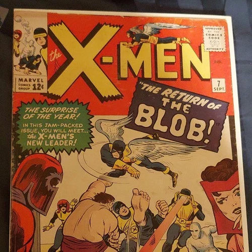 Marvel The X-Men #7 (1964) Key Issue 'The Return of the Blob' Vintage Comic