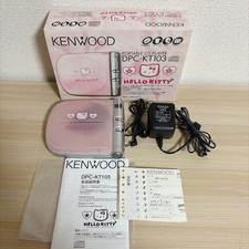 KENWOOD DPC-KT103 Hello Kitty Portable CD Player Box AC Adapter Tested Japan