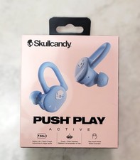 Skullcandy Push Play Active True Wireless Over-Ear Hanger Earbuds Preppy Blue