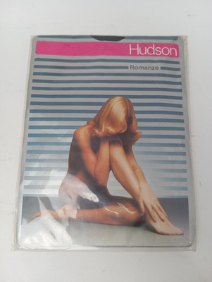 HUDSON Damen Strumpfhose Schwarz Florales Muster Spitze Gr. 38 Elegant Festlich