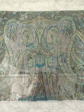 100 Cashmere Bohemian Paisley Fringe Scarf Shawl New Sealed.