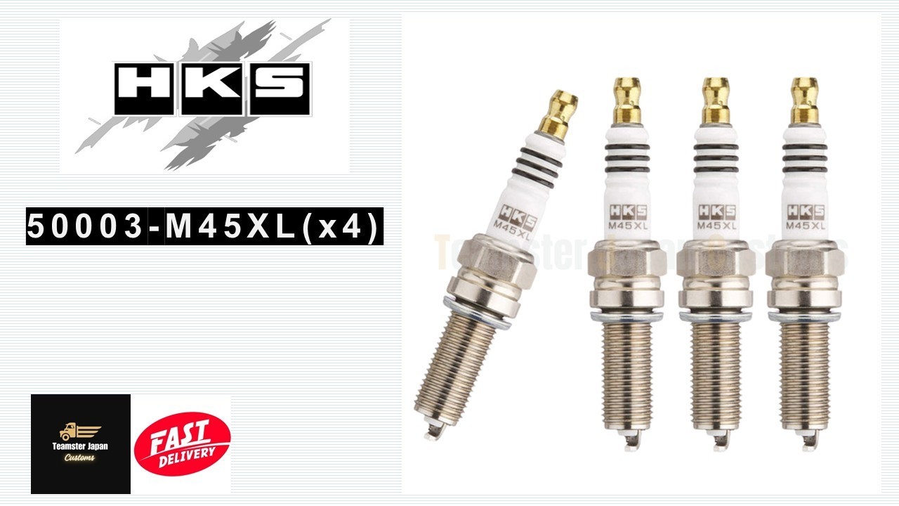 HKS OEM 50003-M45XLx4 Super Fire Racing Iridium Spark Plugs Heat Range #9 JDM