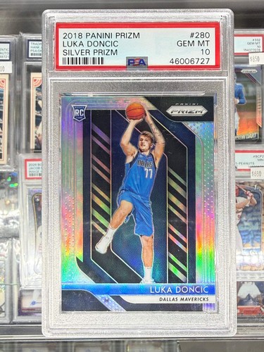 2018 PANINI PRIZM LUKA DONCIC SILVER PRIZM #280 PSA 10 GEM MINT