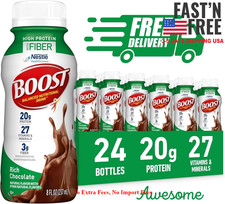 BOOST High Protein Nutritional Drink, Rich Chocolate, 20g Protein, 24 - 8 fl oz