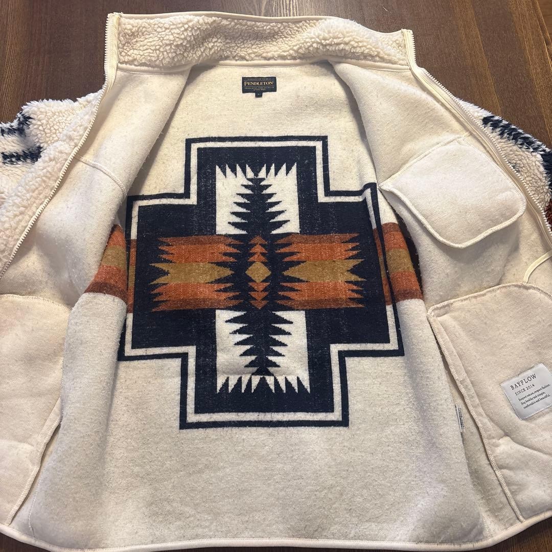 PENDLETON BAYFLOW Boa Jacket Native Pattern L - image 3