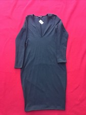 Express Women's Love Sleeve Midi Body Con Dress Dark Green M NWT Long Sleeve