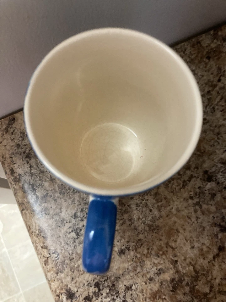 April Cornell 2001 Cerámica Floral Azul Taza de Café Cocina Foto 4 de 4