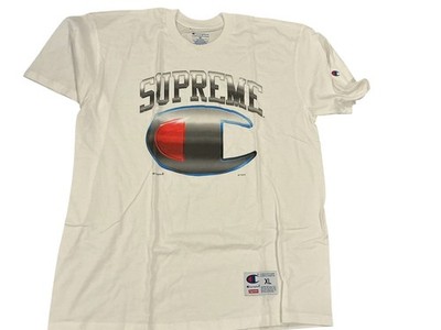 Supreme Champion SS19 WHITE T Shirt Size: XLarge | eBay