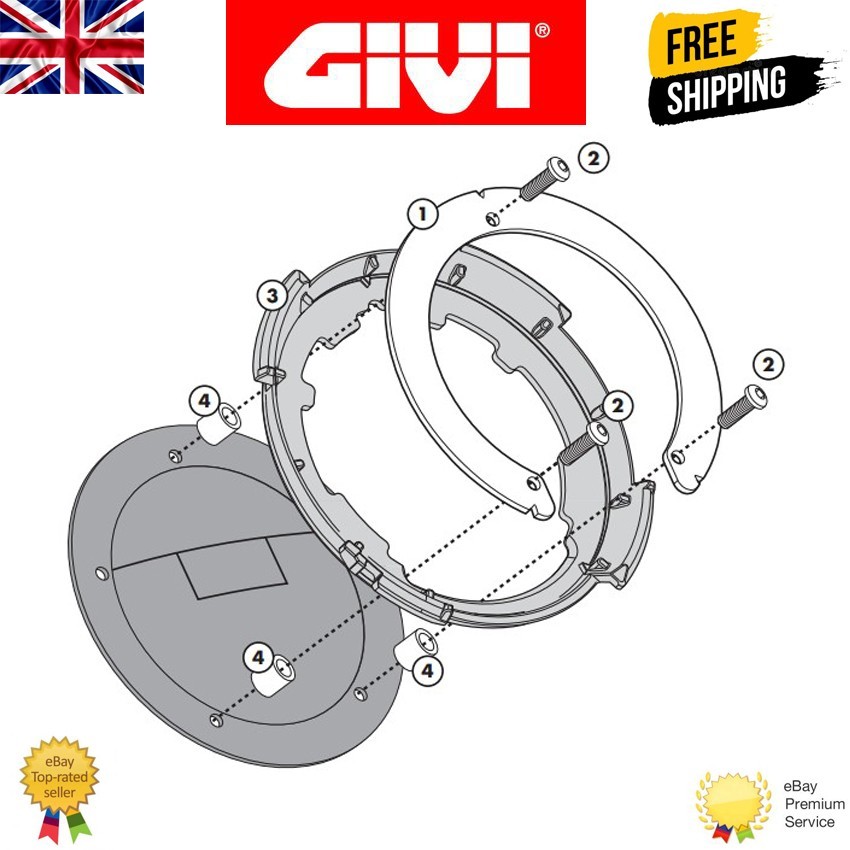 Givi BF01 Tanklock Flange - Various Suzuki Models