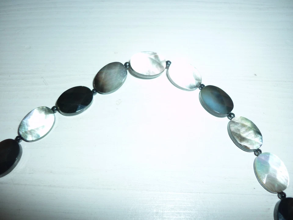 Halskette Perlmutt grau 50 cm - Bild 2 von 4