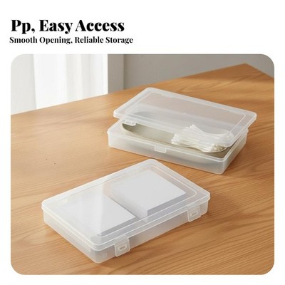 Small Clear Plastic Box Multipurpose Mini Storage Box Lightweight for Craft