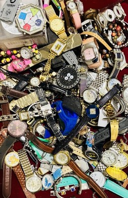 10 LBS Men and Women Watch Lot Untested As Is Parts Too Timex Lorus CSX Swiss