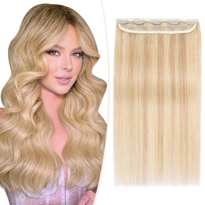 Clip in Extensions Echthaar,1 Teilig 5 Clip in Extensions Haarteil 100% Remy ...