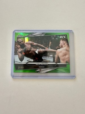 Jon Jones 2026 Topps Chrome UFC #36 Green Refractor /99 Heavyweight