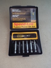 Vtg Craftsman Professional Speed-lok 7 Pc Power Bit Set Light Use Nice Cond 