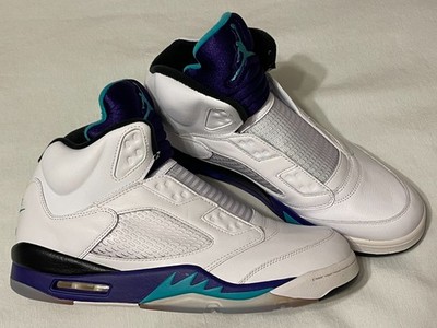 Nike Air Jordan 5 Grape Fresh Prince NRG Laceless Men's Size 12