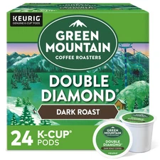 Green Mountain Coffee Double Diamond, K-Cup pods, Dark Roast Coffee, 24 Count