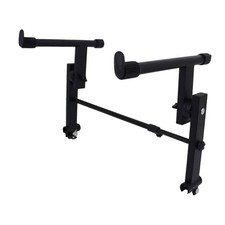 Keyboard Stand Attachment Second Tier Extension Double Braced Metal Stacking