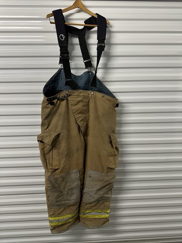 Globe GX Firefighter Turnout Bunker Pants 50x28 Lion Suspenders 2005