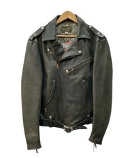 THE REAL McCOY'S J-71 Leather Jacket Size 42 Green Men’s Coat