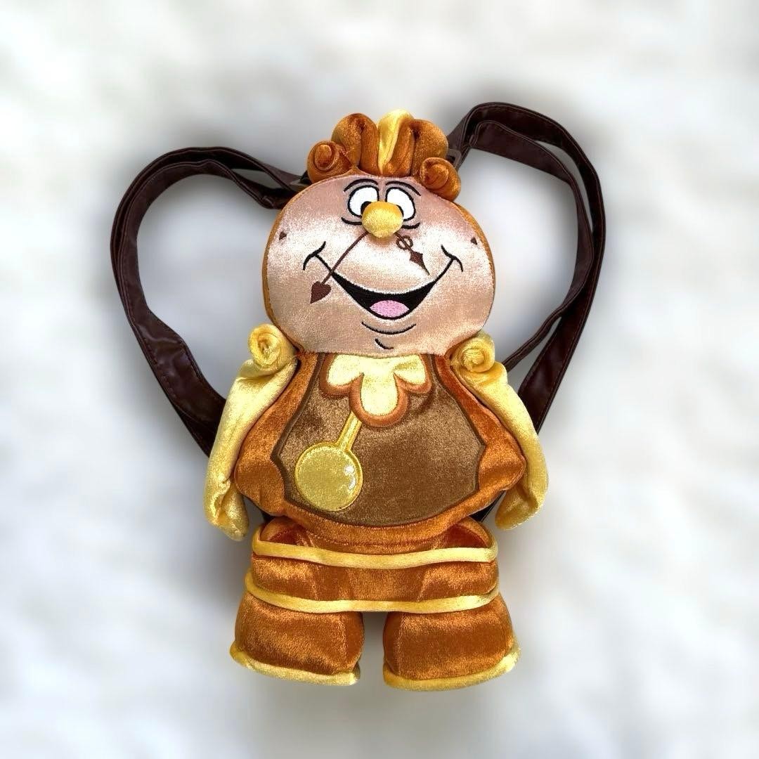 Mochila de felpa Cogsworth de La Bella y la Bestia de Disney Store