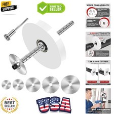 Inside Pipe Cutter for PVC Pipe Cutter Tool with 4" Scale Adjustable Depth Ga...