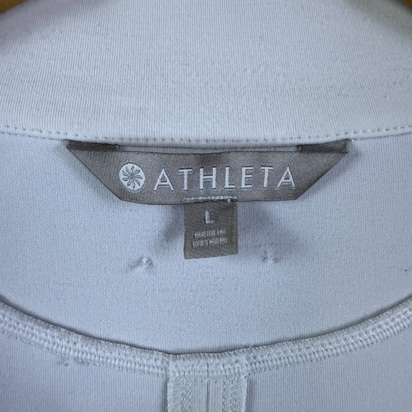 Athleta Interval Jacket Full Zip White Ivory Size… - image 7