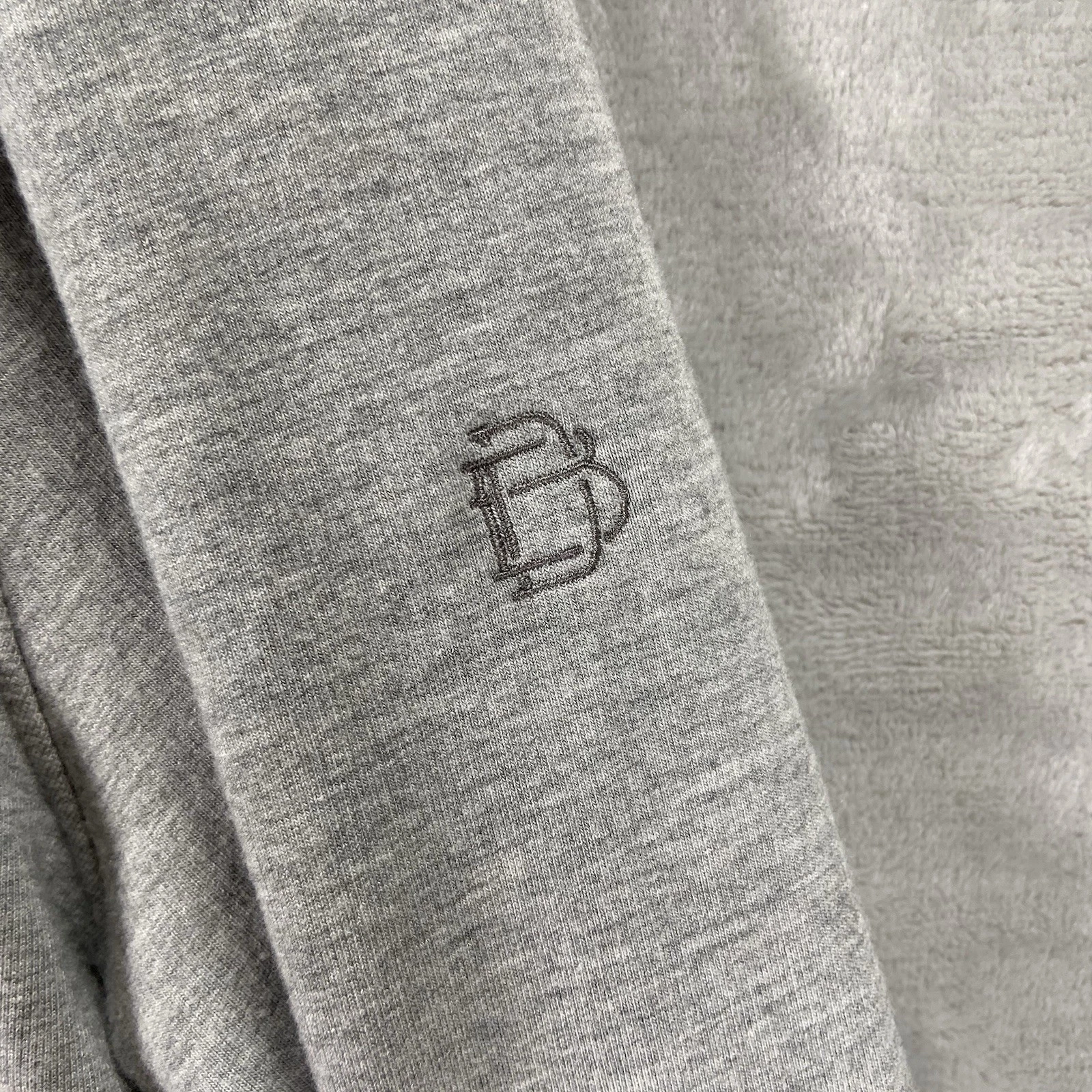 B. Draddy Shirt Jacket Mens Large Chunk Fleece Lined Chore Barn Button Up Gray - product detail image 5