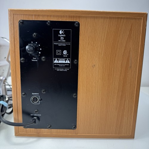 Głośniki biurkowe Logitech Z3 S-0085A Wood Grain z przewodowym pilotem i sub *PRZECZYTAJ - Zdjęcie 15 z 16