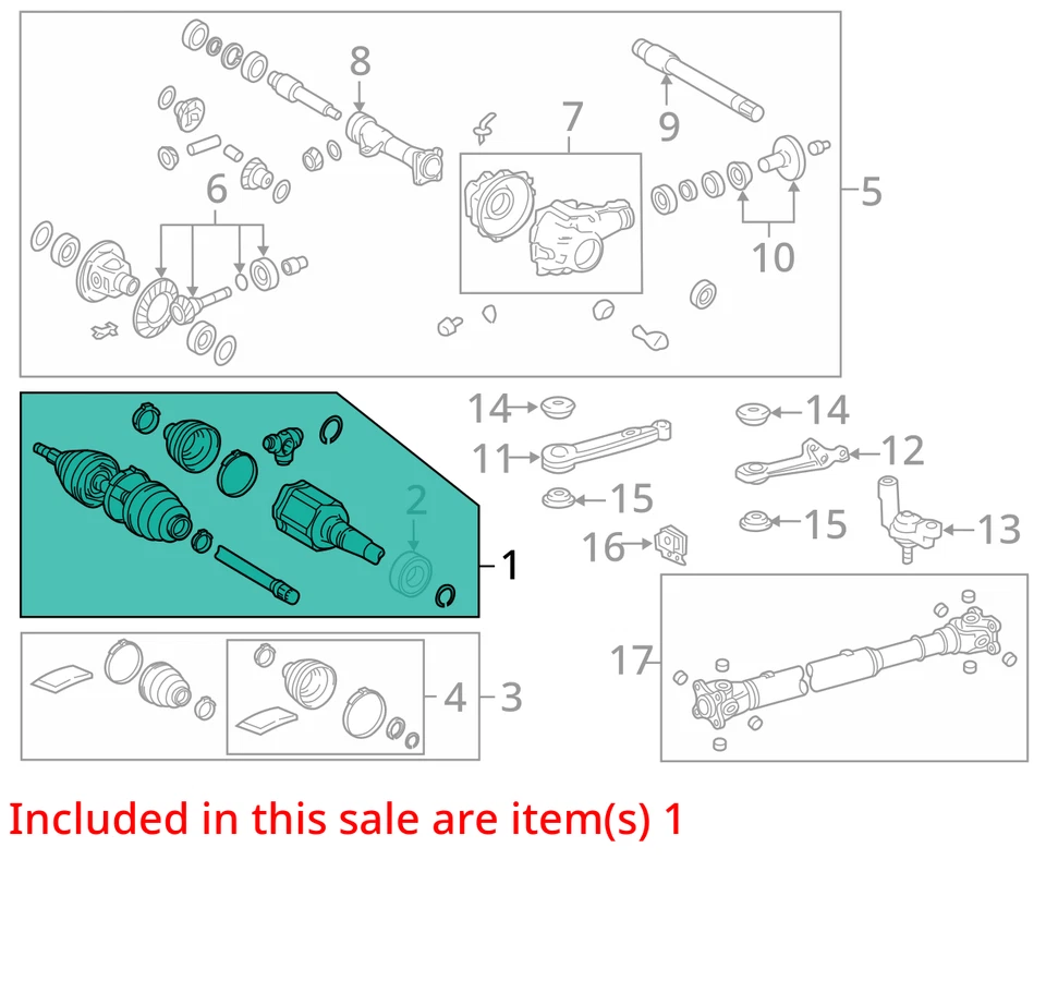 Conjunto exterior eje delantero se adapta a 12-24 4 RUNNER 2045978 Foto 2 de 3